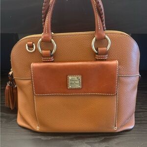 Dooney & Bourke Aubrey Satchel – Caramel Leather